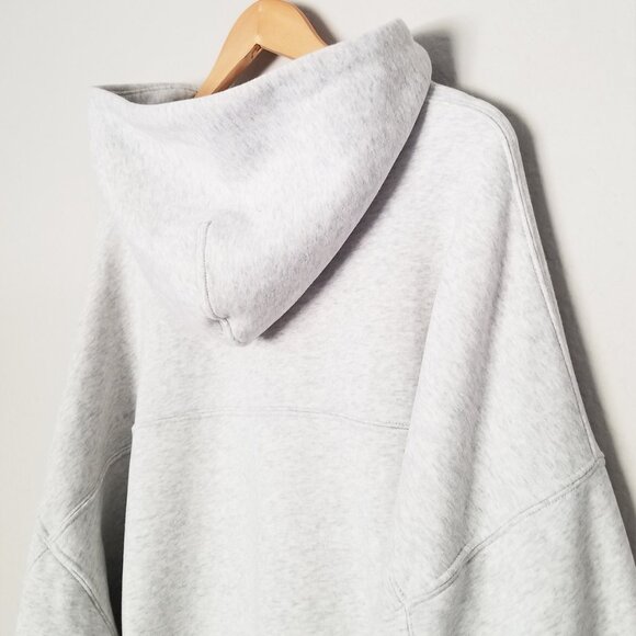 Abercrombie & Fitch SOFT A&F Essential Popover Hoodie XXL Light Heather Gray $70 - Picture 13 of 16